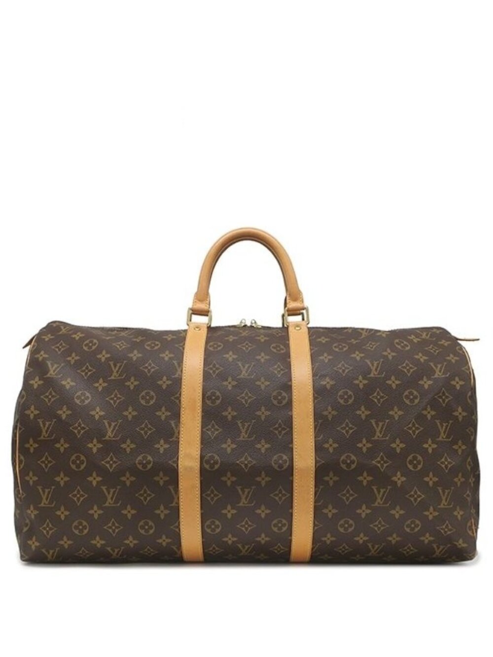 Louis Vuitton Boston Bag Keepall 55 Monogram Canvas Gold Purse